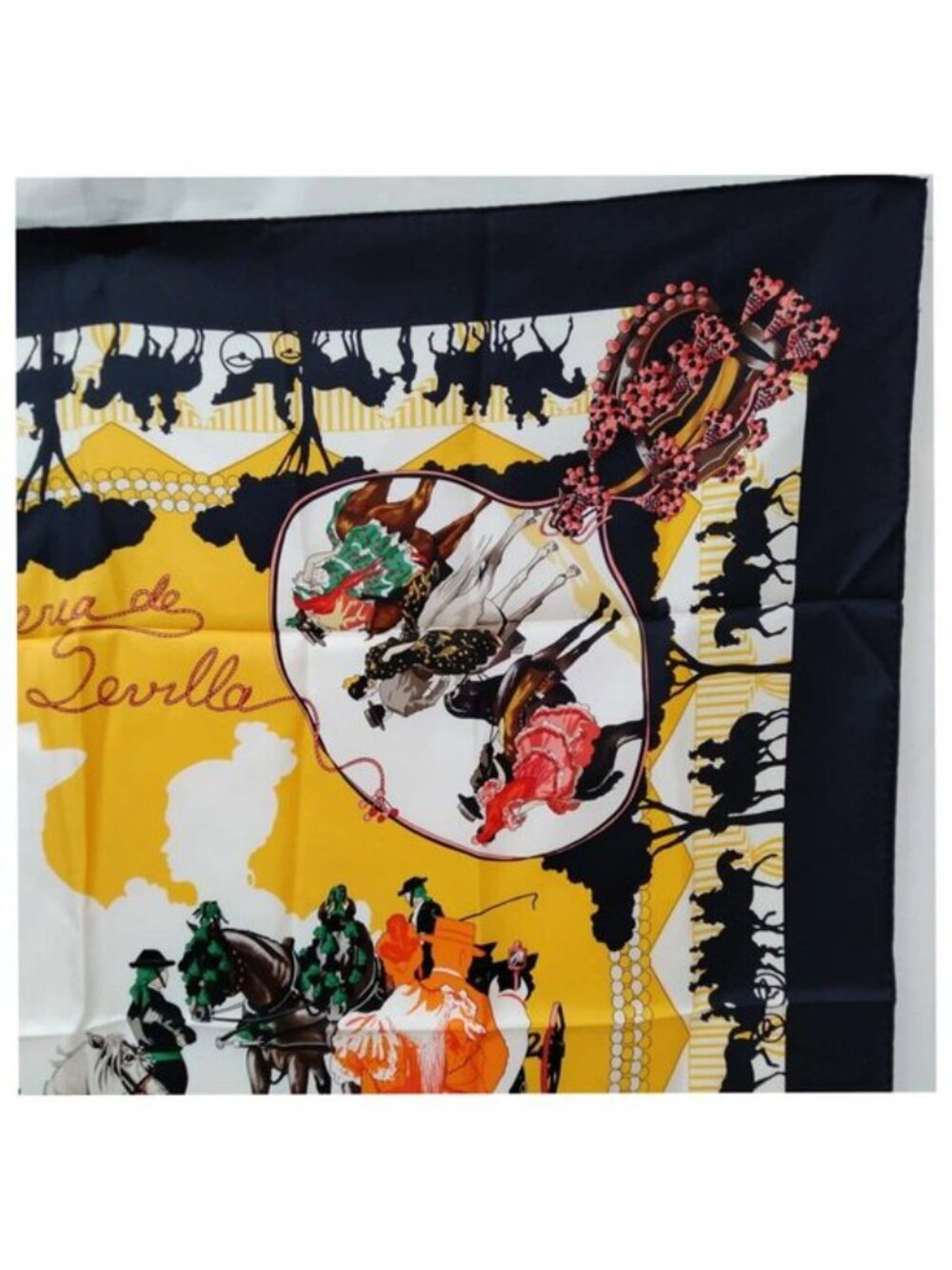 Hermes Feria de Sevilla Carré 90 Silk Scarf - Picture 6 of 10